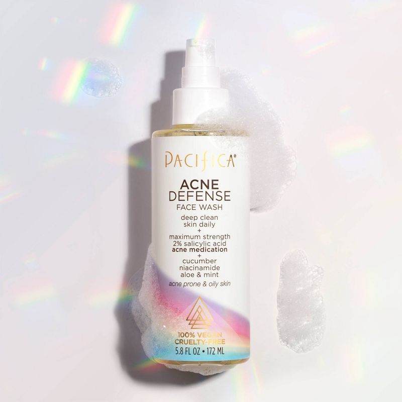 Pacifica Acne Defense Face Wash - Mint &#38; Cucumber - 5.8 fl oz, 4 of 11