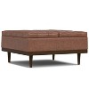 Sapphtopaz Modern Ottoman with Storage Square Upholstered Coffee Table with Lift-Up Top Versatile Storage Bench for Living Room, Entryway - 2 of 4