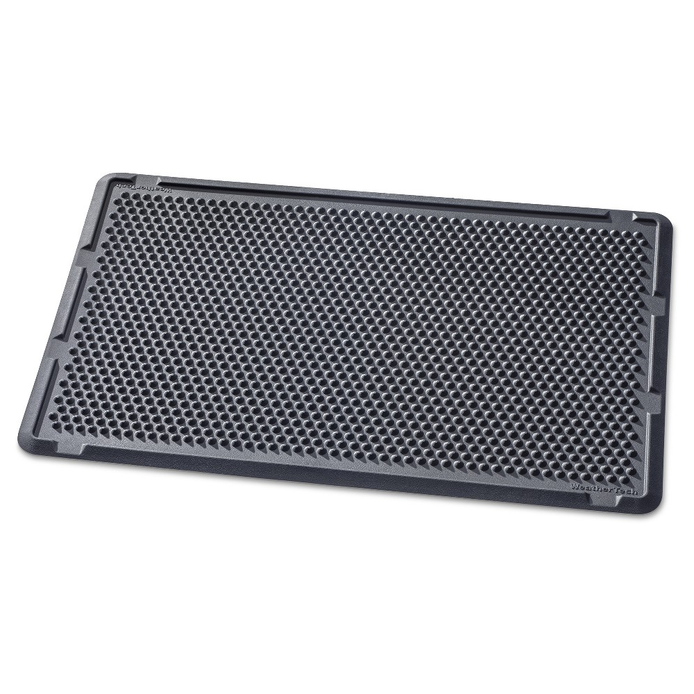 Photos - Doormat Black Solid  -  - WeatherTech: Outdoor Shoe Mat, Recycled Rubber, Indoor/Outdoor Use, Door Mat 48"(2'6"x4')