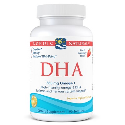 Nordic Naturals Strawberry DHA - Brain & Nervous System Support Supplement