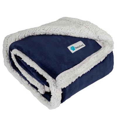 PetAmi Waterproof Dog Blanket for Bed Couch Sofa Cover, Reversible Faux Shearling Fleece Pet Throw