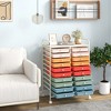 Tangkula Office Rolling Cart 20 Storage Drawers Scrapbook Paper Studio Organizer Macaron - 2 of 4