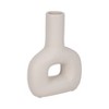 Sagebrook Home 8" Dolomite Open Cut-Out Vase Contemporary Abstract Table - 3 of 4