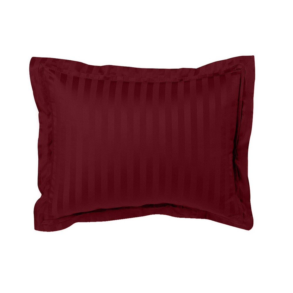 Photos - Pillowcase 500 Thread Count Standard Damask Pillow Sham Red - Fresh Ideas