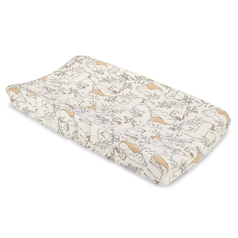 Crane Baby Cotton Quilted Changing Pad Cover, 1 of 8