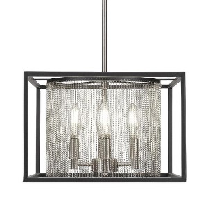 Toltec Lighting Cadina 4 - Light Pendant in  Matte Black/Brushed Nickel - 1 of 1
