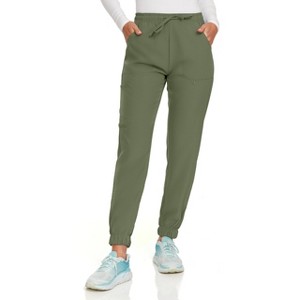 Hey Collection Women Medical Scrubs Jogger Pants with 4 Pockets and 4-Way Stretch - 1 of 4