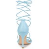 Allegra K Women's Woven Lace Up Strappy Stiletto Heel Sandals - 3 of 4