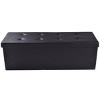 Costway 45''x15''x15'' Large Folding Storage Faux Leather Ottoman Pouffe Box Stool Black - 4 of 4