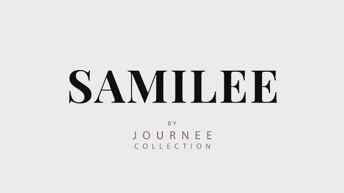 Journee Collection Womens Samilee Metallic Vegan Leather Platform Sandals, 2 of 11, play video