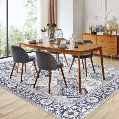 Garvee Rugs Abstract Rug ,Washable Rug Distressed Mat Throw Floor Carpet
