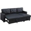 NicBex Couches for Living Room Pull out Sectional Sofa Couches Modern Comfy Upholstered Sofa with Chaise and Storage - 2 of 4