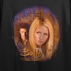 Buffy The Vampire Slayer Angel & Buffy Key Art Crew Neck Short Sleeve Women's Black Crop T-shirt - 2 of 3