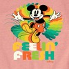 Girls' - Disney - Mickey Mouse Feeling Fresh Fitted Short Sleeve Graphic T-Shirt - 2 of 4