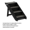 Pet Adobe Folding Pet Stairs for Home or Travel - 4-Step Design for Dogs, Cats, and Pets up to 80 Pounds, Brown - 3 of 4