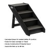 Pet Adobe Folding Pet Stairs for Home or Travel - 4-Step Design for Dogs, Cats, and Pets up to 80 Pounds, Brown - image 3 of 4