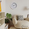 Clockswise Black Analog Clock – Silent, Non-Ticking for Wall, Office Desk, Table and Shelf, Battery-Operated Perfect for Home Office - 4 of 4
