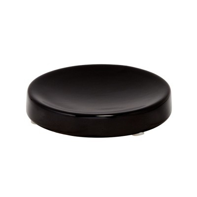 iDesign Soap Dish for Bar Soap in Bathroom or Kitchen - Matte Black