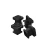 UbeCube 4pk D-Ring Connectors: Black Polypropylene Decorative Container Set, Industrial & Contemporary Style, Novelty Shape - image 4 of 4