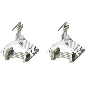 YBM Home Quality Acrylic Clear Baby Size Hangers with Clips, Pack of 20 - 1 of 3