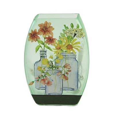 Stony Creek 5.0 Inch Mason Jar Blooms Lit Small Vase Electric Flowers Mother's Day Novelty Sculpture Lights