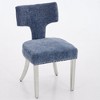 NicBex  Set of 2 Farmhouse Dining Chairs with Curved Backrest,Comfortable Armless Chairs with Steel Legs for Kitchen,Living Room - 4 of 4