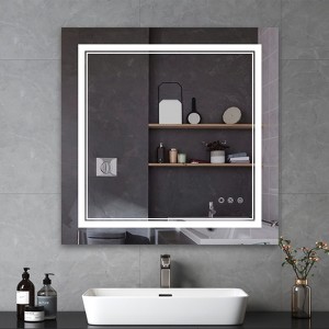 Maxax Atherton Modern Frameless Anti-Fog LED Lighted Dimmable Wall Mounted Bathroom Vanity Mirror - 1 of 4