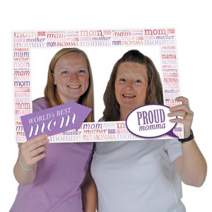 Beistle Mother's Day Photo Fun Frame, 15.5" x 23.5", (2/Pkg) Multicolored - 1 of 3