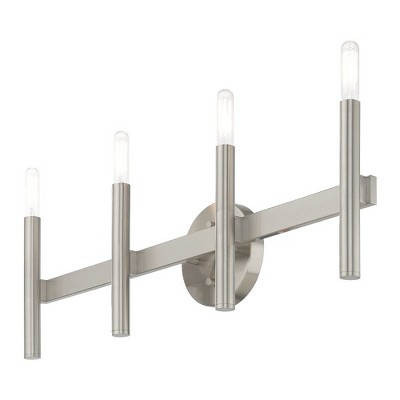 Brushed Nickel 4-Light ADA Compliant Bathroom Vanity Light