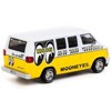 Dodge Van White and Yellow with Graphics "Mooneyes" "Global64" Series 1/64 Diecast Model by Tarmac Works - 2 of 3