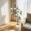 Artificial Magnolia Tree, Faux Flower Plant in Pot with Realistic Leaves & Flowers, Fake Magnolia Tree Blooming Floral Plant For Garden Office - 4 of 4