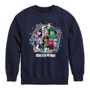 Boys' - Monster High - Toddler And Youth Crewneck Fleece Sweatshirt Graphic Long Sleeve Fleece Sweatshirt - 1 of 4
