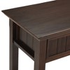 Solid Wood Wide Freestanding Console Table with 3 Drawers, Spacious Open Shelf and Multipurpose Design - 3 of 4