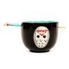 Silver Buffalo Friday The 13th Jason Voorhees 20-Ounce Ramen Bowl and Chopstick Set - 2 of 4