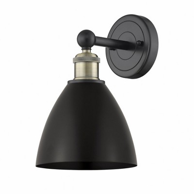 Metal Bristol - 1 Light Wall Sconce In Industrial Style-12 Inches Tall and 7.5 Inches Wide