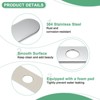 Unique Bargains 304 Stainless Steel Rust Corrosion Resistant Faucet Escutcheons 1 Pc - 2 of 4