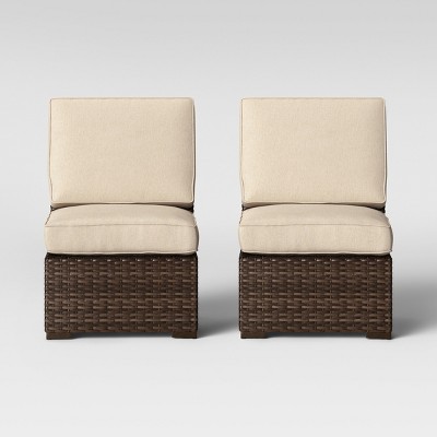 Halsted 2pk Armless Patio Sectional, Armless Chairs At Target