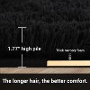 Fluffy Area Rug- Shag Area Rug for Living Room, Shaggy Large Indoor Thick Living Room Carpet with Non-Slip Backing, Soft Plush Carpet - 2 of 4
