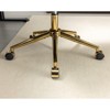 CAVINAS Adjustable Swivel Home Office Chair,Artificial Rabbit Hair Desk Chair with Golden Metal Base for Work Study Vanity - 4 of 4
