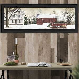 YOOCOZZ Xmas Decoration, Printed Wall Art- "Christmas Trees for Sale" By Billy Jacobs, Modern Home Decor, Ready To Hang Framed Poster, Black Frame - 1 of 4
