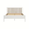 Max & Lily Scandinavian Solid Wood Queen Size Bed with Slatted Headboard - 3 of 4