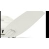 Hunter Fresh White Newsome Lighted Ceiling Fan Fresh White Finish 42" Blades with Light Kit for Low Ceilings - 3 of 4