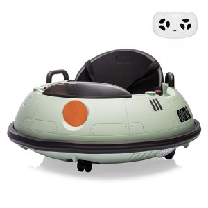 Jojoka 12V Bumper Car with Remote Control, Battery Powered Ride On Bumper Car, 360-Degree Spin, Lights, 3 Speed, Safety Belt, Dual Joysticks - 1 of 4