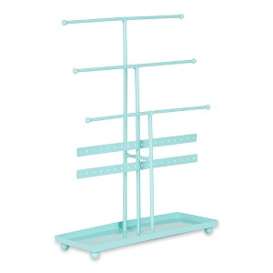 Design Imports Aqua 3 Tier Jewelry Organizer - 1 of 4