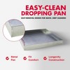 Pet Lodge 24 x 24 x 2.75 Inches Heavy Duty Galvanized Steel Pull Out Rabbit Hutch Dropping Pan or Waste Pan Litter Tray, Silver - 2 of 4