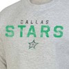 NHL Dallas Stars Men's Long Sleeve Ash Gray Crew Neck Fleece Hooded Sweatshirt - 3 of 3