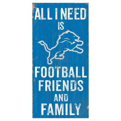 Fan Creations Detroit Lions Home Sweet Home Wood Sign 12x6