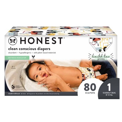 The Honest Company Disposable Diapers - Farmlife - Size 1 - 80ct