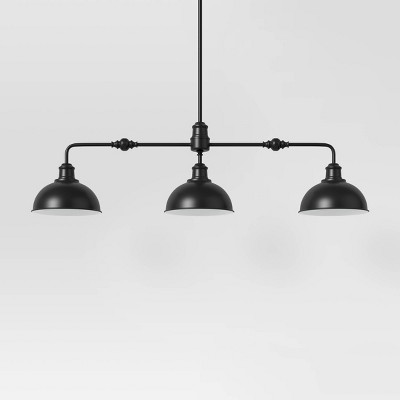 3-Light School House Drop Chandelier Black - Threshold™