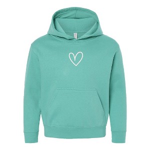 The Juniper Shop Embroidered Hand Drawn Heart Youth Graphic Hoodie - 1 of 3